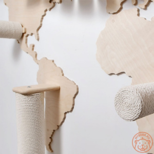 Фото №3. Настенный игровой комплекс для кошек Карта мира в России