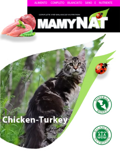Фото №1. Mamynat Cat Adult: Курица - Индейка. Для взрослых кошек. Италия. 20 кг. в Москве. Цена 3465руб. Объявление №3439